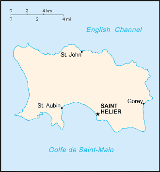 Map of Jersey