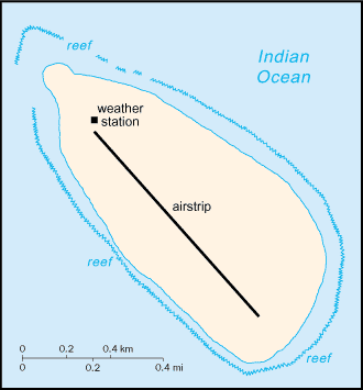 Map of Tromelin Island