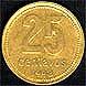 25 Argentinian 
Centavos coin