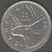 25 Canadian Cents coin