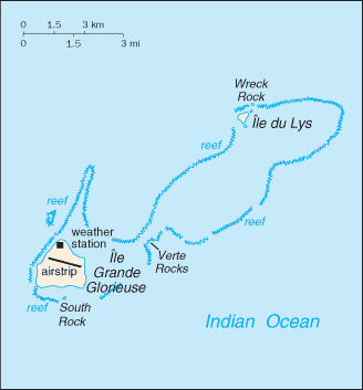 Map of Glorioso Islands